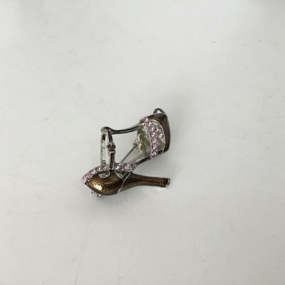Metallic Brown High Heel Brooch - Picture 5 of 6